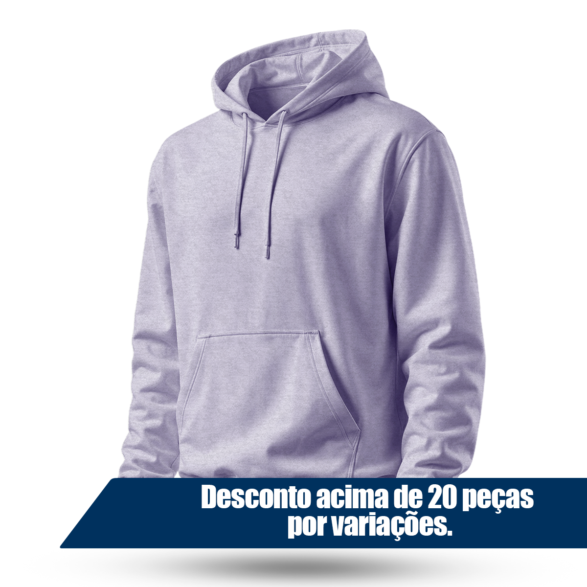 Blusa Moletom Canguru Lisa Premium Slim Algodão Mácio Unissex