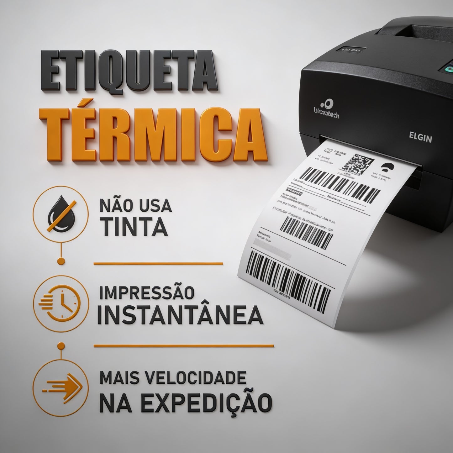 Etiqueta Térmica Alto Colante Para Impressora Zebra Caixa C/ 10 mil Unidades