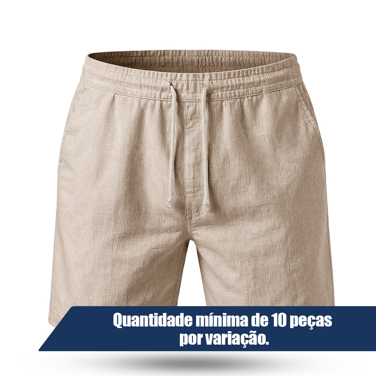 Bermuda Short Linho Masculino Básico Diversas Cores (10 PEÇAS POR VARIAÇÃO)