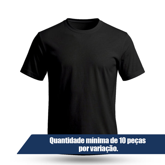 Camiseta Camisa Lisa Premium Slim Algodão Cores Variadas (10 PEÇAS POR VARIAÇÃO)