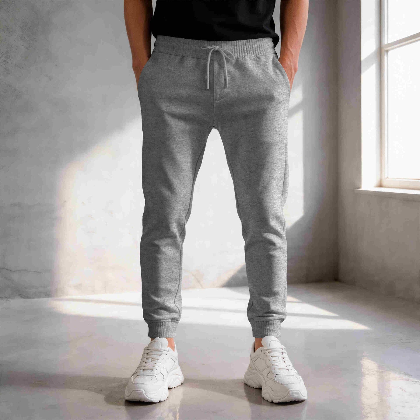 Calça Moletinho / Moletom Liso Algodão Mácio Várias Cores Slim