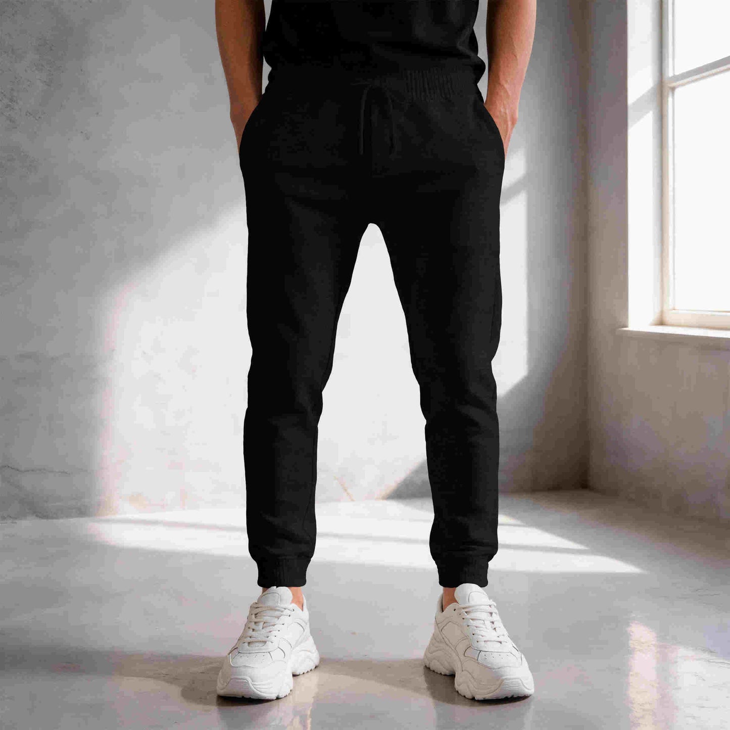 Calça Moletinho / Moletom Liso Algodão Mácio Várias Cores Slim