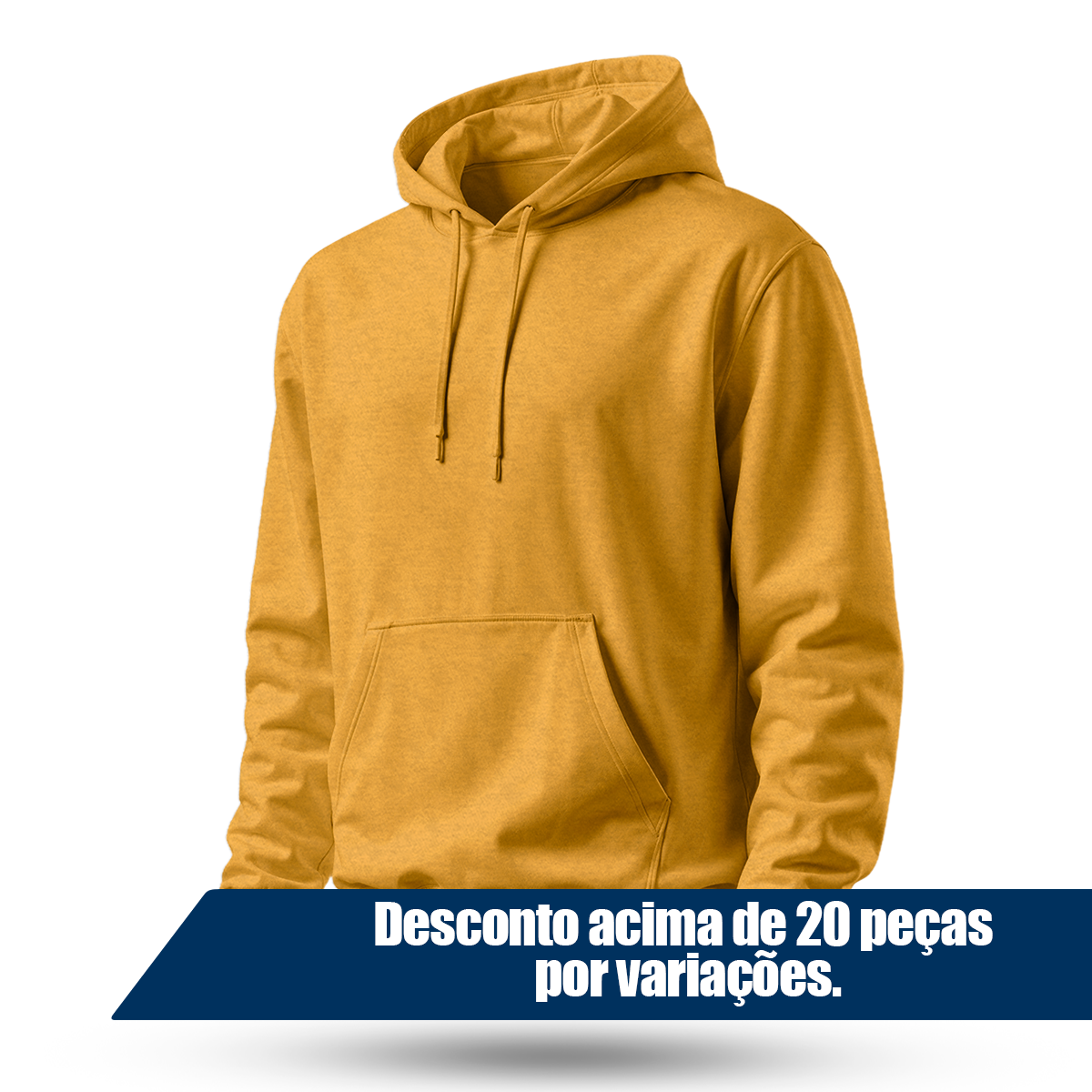 Blusa Moletom Canguru Lisa Premium Slim Algodão Mácio Unissex