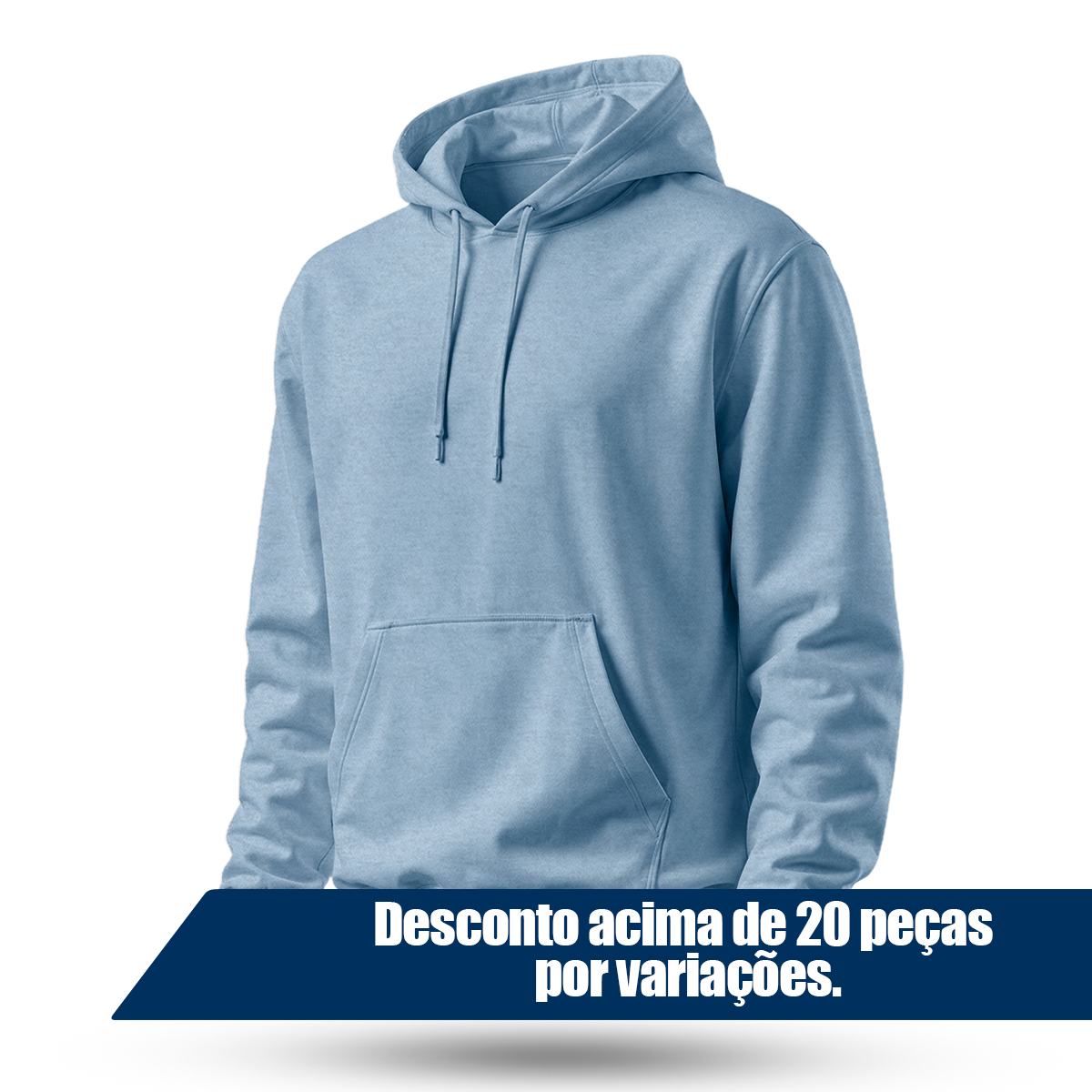 Blusa Moletom Canguru Lisa Premium Slim Algodão Mácio Unissex
