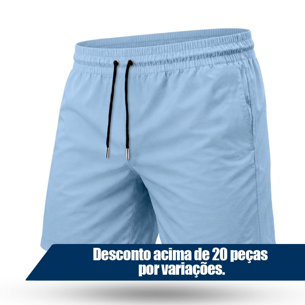 Bermuda Tactel Elastano Masculina