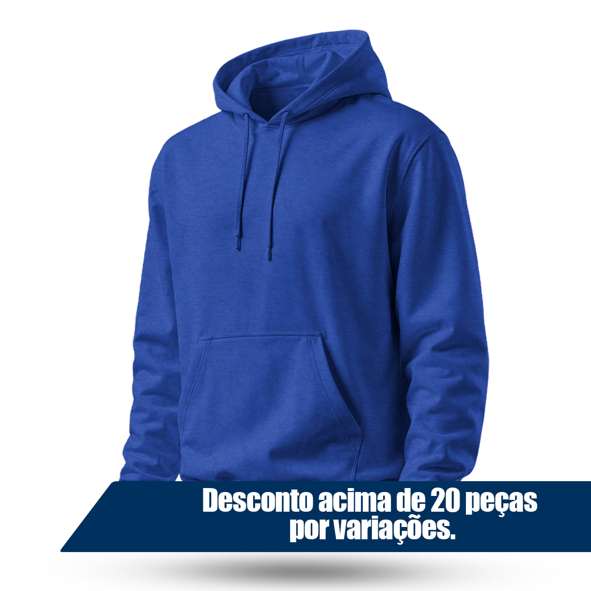 Blusa Moletom Canguru Lisa Premium Slim Algodão Mácio Unissex