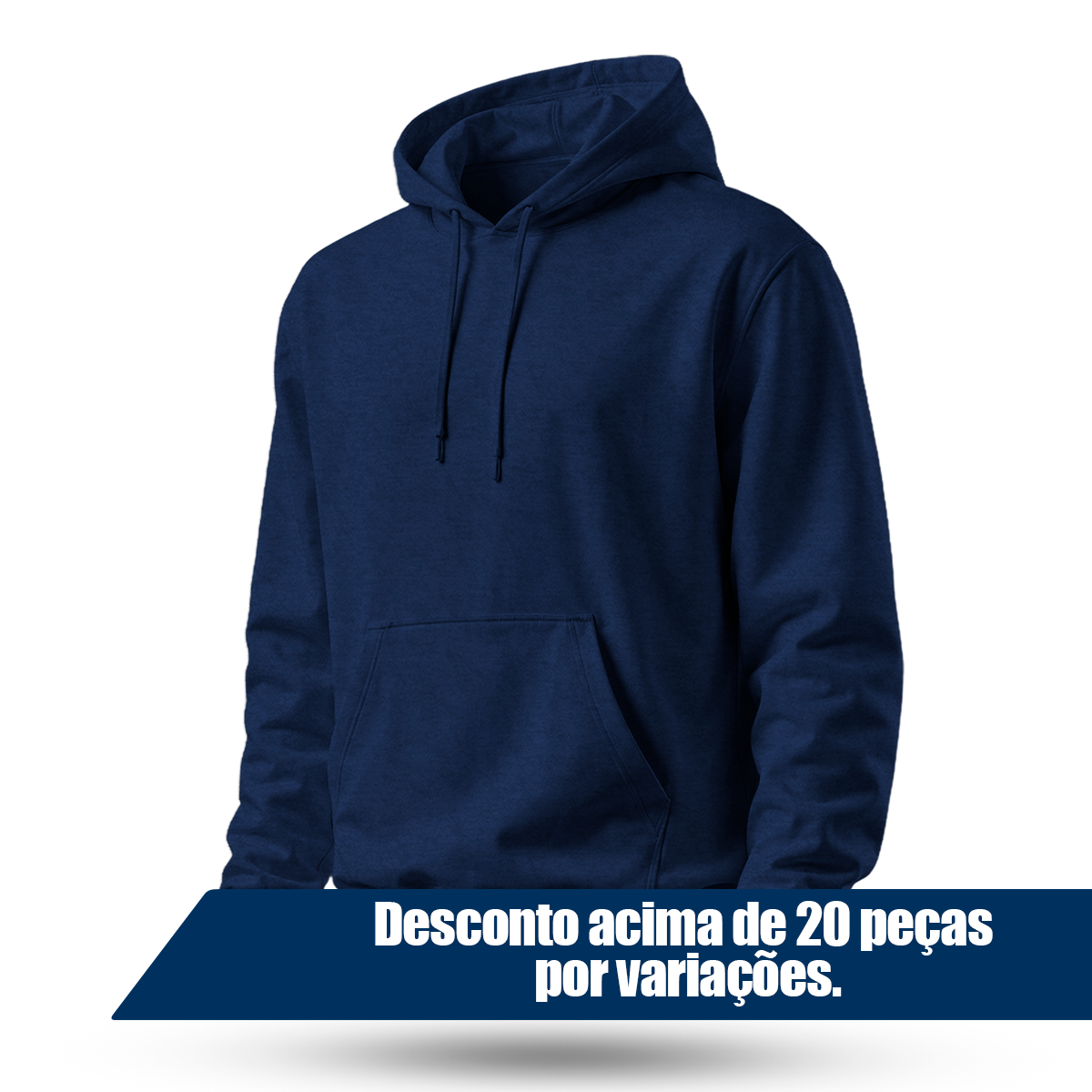 Blusa Moletom Canguru Lisa Premium Slim Algodão Mácio Unissex