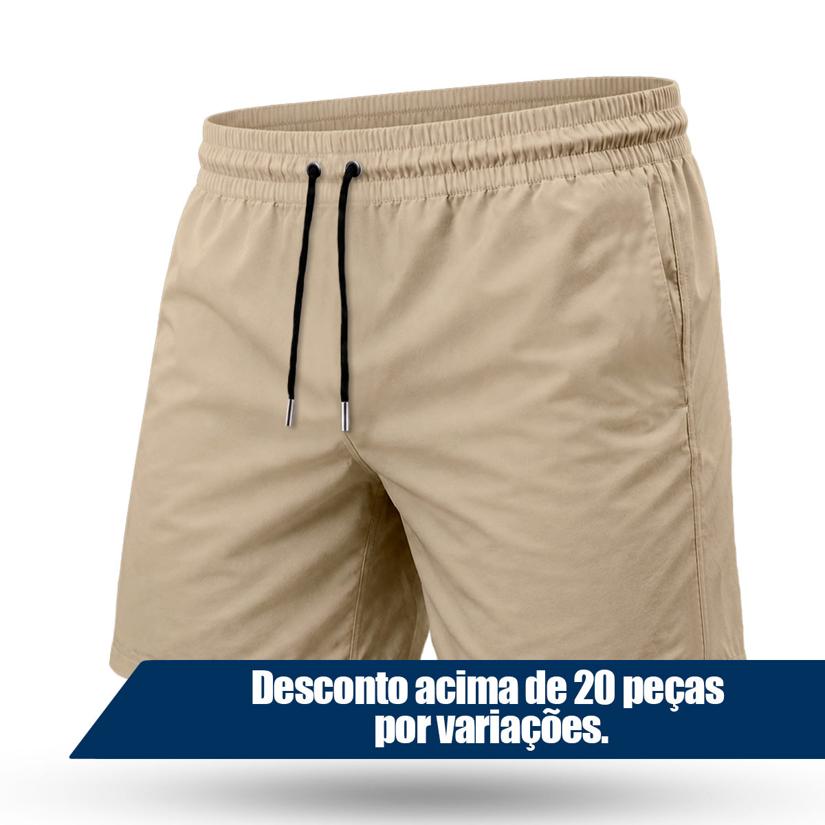 Bermuda Tactel Elastano Masculina
