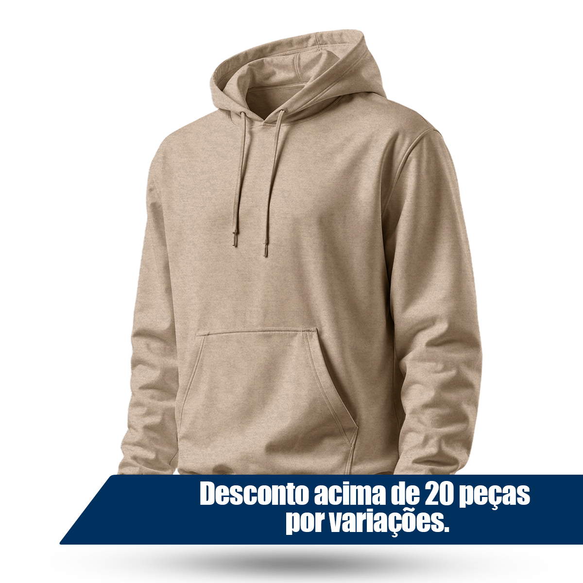 Blusa Moletom Canguru Lisa Premium Slim Algodão Mácio Unissex