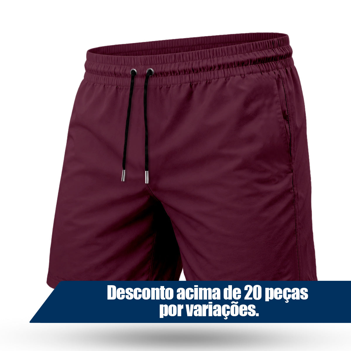 Bermuda Tactel Elastano Masculina