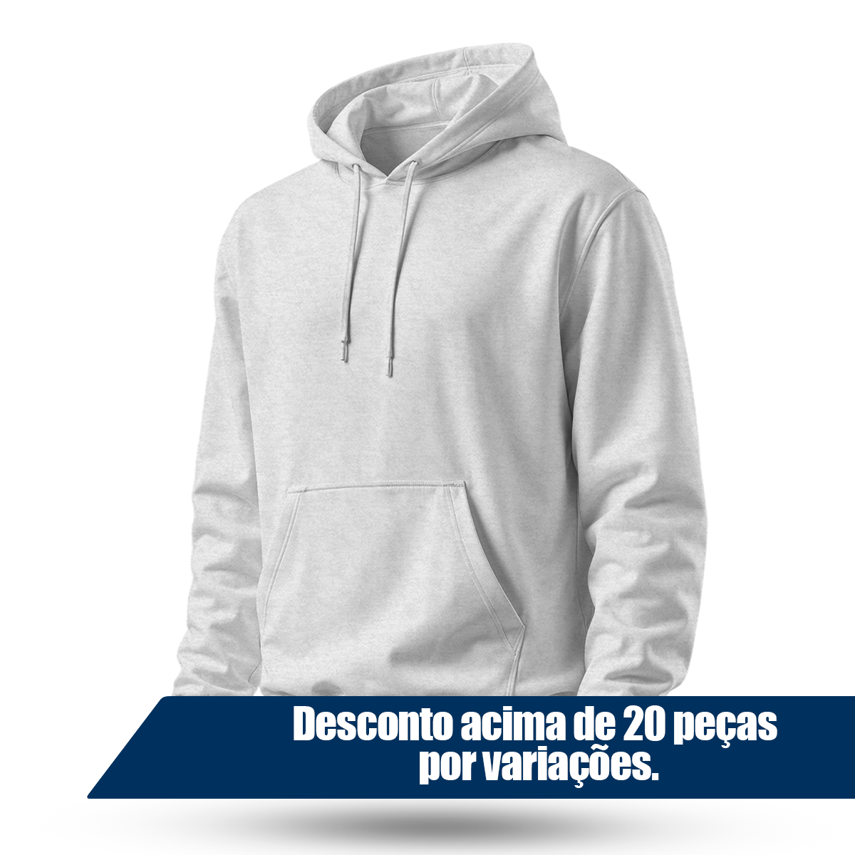 Blusa Moletom Canguru Lisa Premium Slim Algodão Mácio Unissex