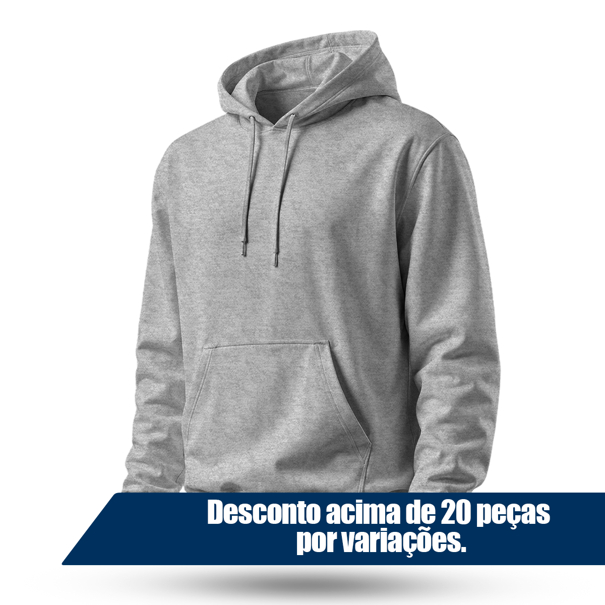 Blusa Moletom Canguru Lisa Premium Slim Algodão Mácio Unissex