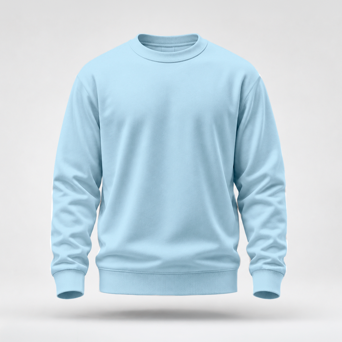 Blusa Moletom Careca Lisa Premium Slim Algodão Mácio