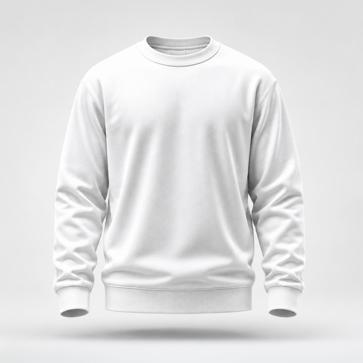 Blusa Moletom Careca Lisa Premium Slim Algodão Mácio