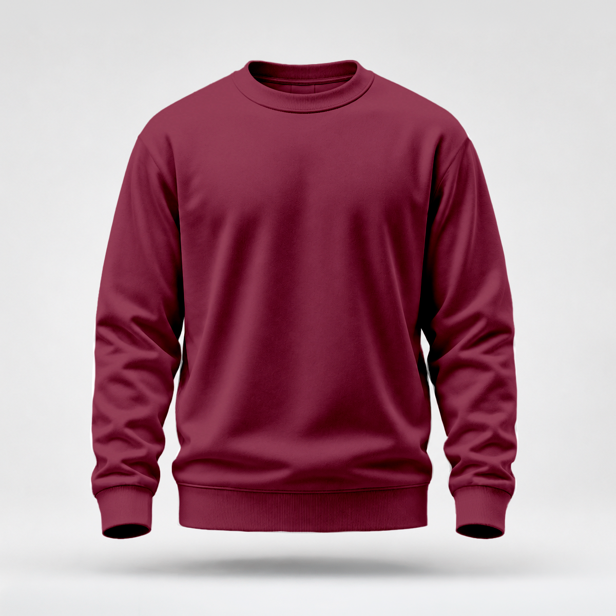 Blusa Moletom Careca Lisa Premium Slim Algodão Mácio