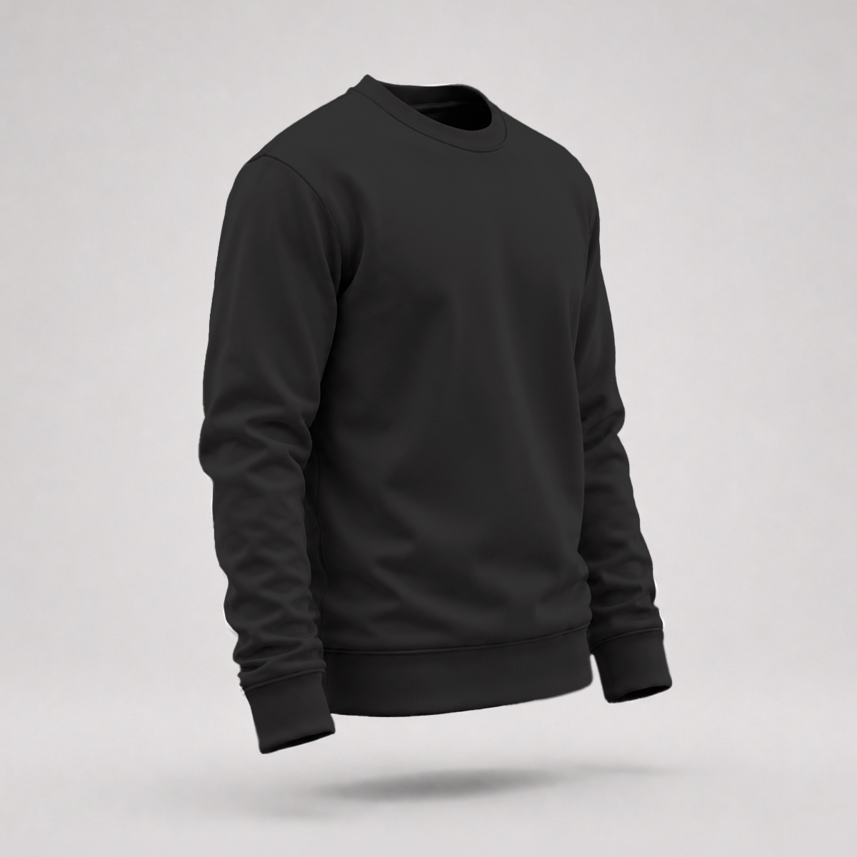 Blusa Moletom Careca Lisa Premium Slim Algodão Mácio