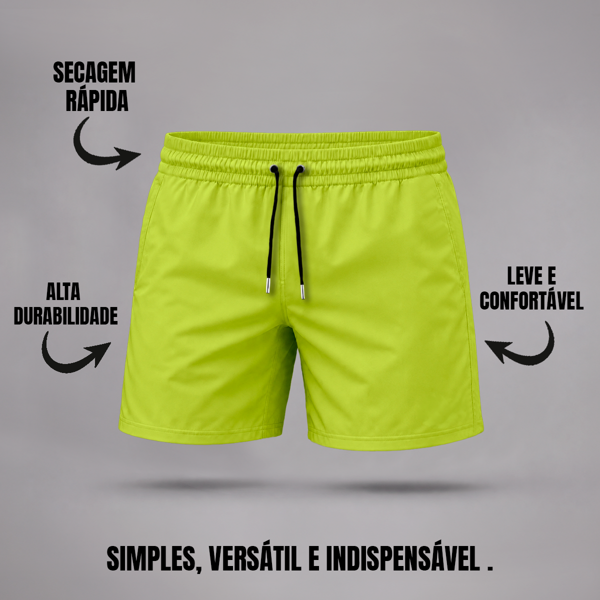 Bermuda Tactel Elastano Masculina (10 PEÇAS POR VARIAÇÃO)