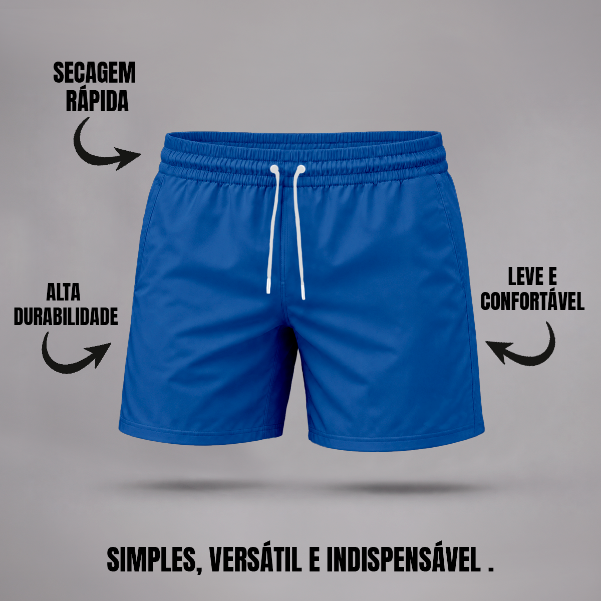 Bermuda Tactel Elastano Masculina (10 PEÇAS POR VARIAÇÃO)