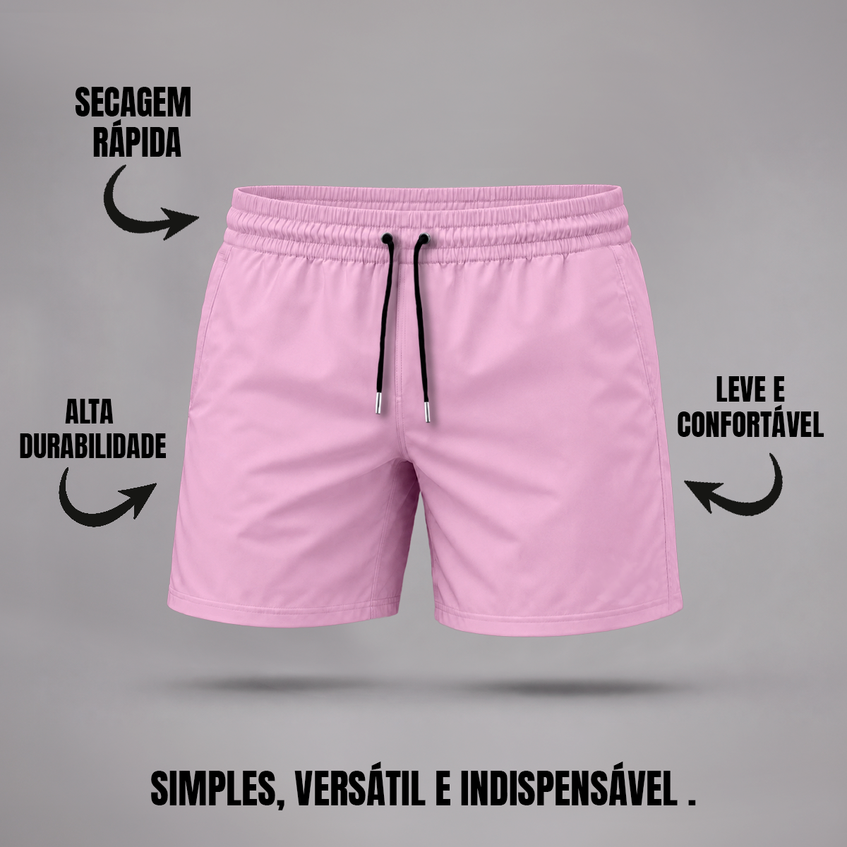 Bermuda Tactel Elastano Masculina (10 PEÇAS POR VARIAÇÃO)
