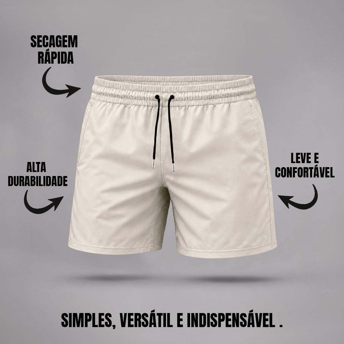 Bermuda Tactel Elastano Masculina (10 PEÇAS POR VARIAÇÃO)