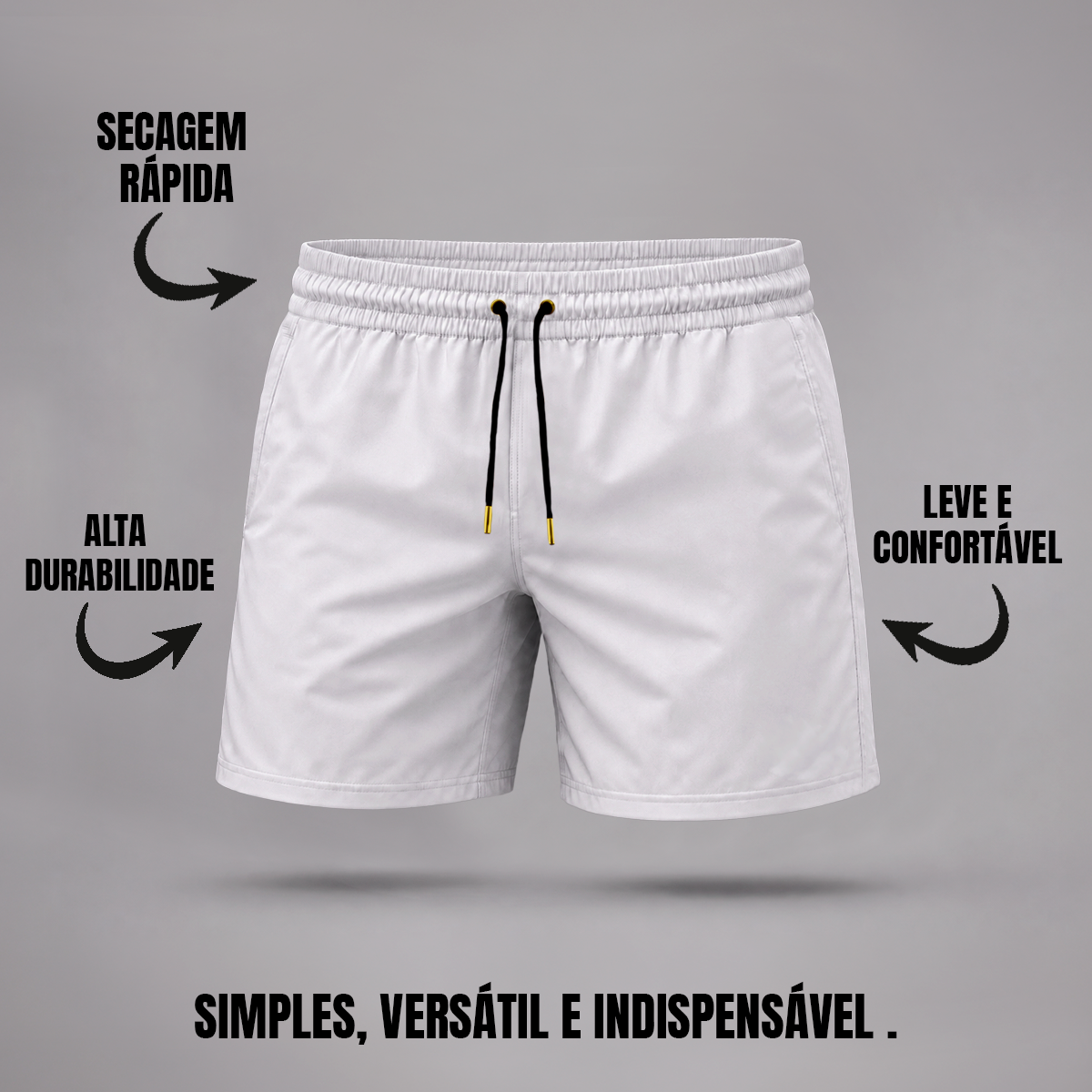 Bermuda Tactel Elastano Masculina (10 PEÇAS POR VARIAÇÃO)