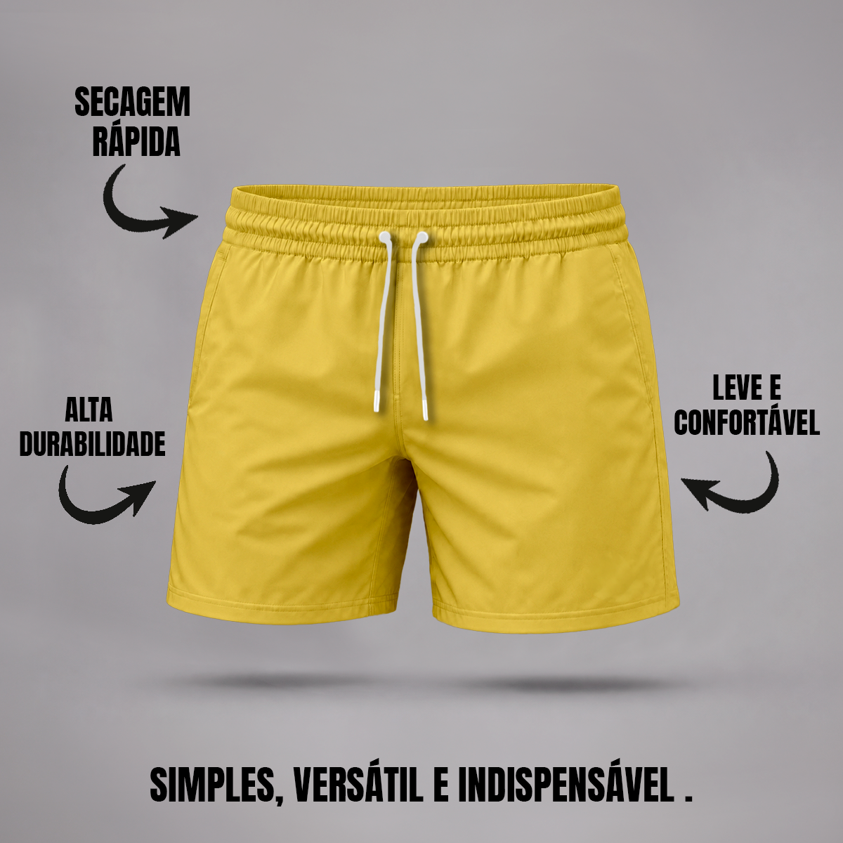 Bermuda Tactel Elastano Masculina (10 PEÇAS POR VARIAÇÃO)