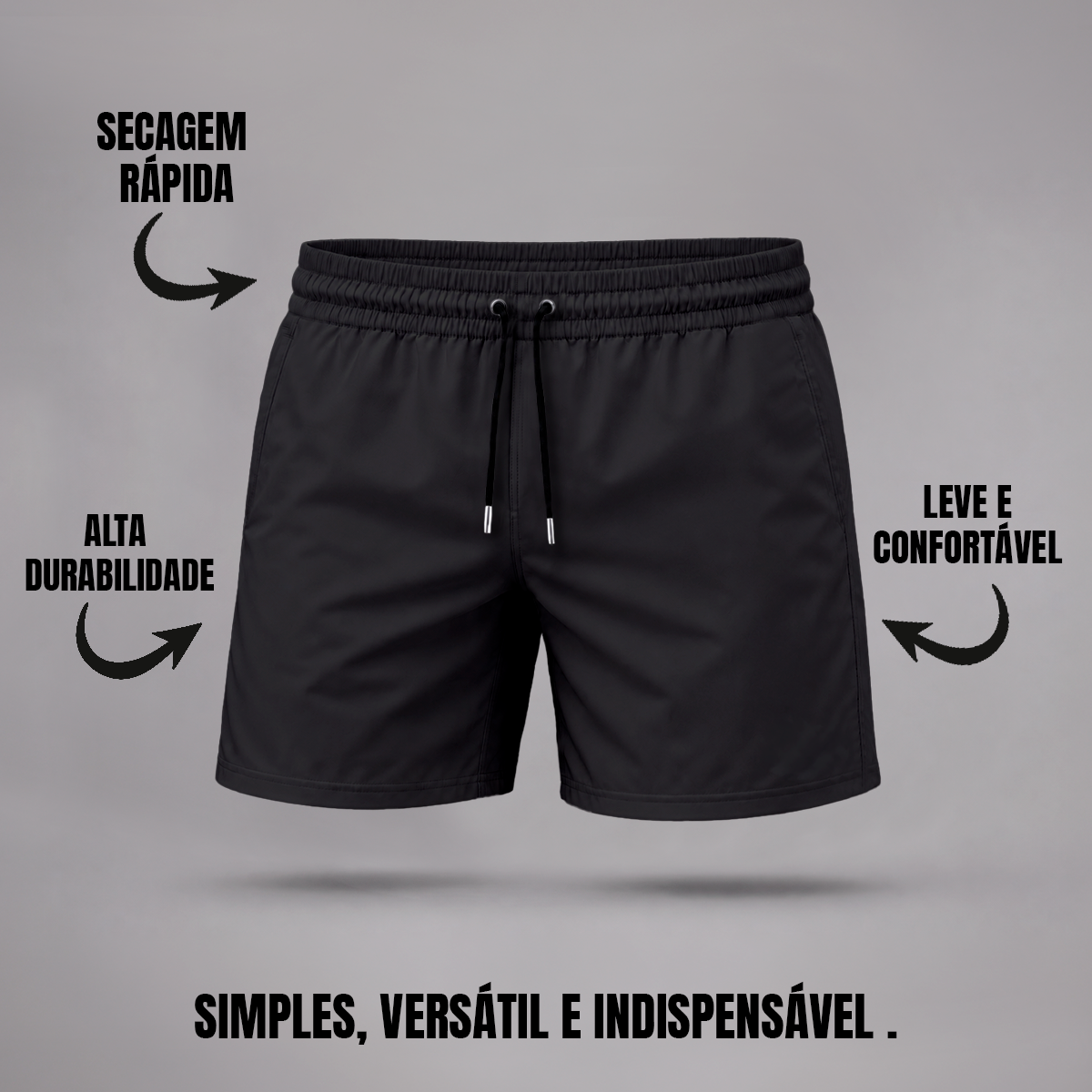 Bermuda Tactel Elastano Masculina (10 PEÇAS POR VARIAÇÃO)
