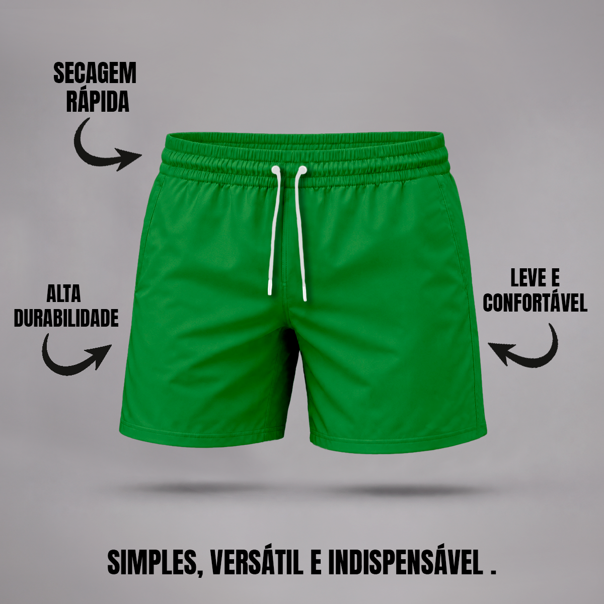 Bermuda Tactel Elastano Masculina (10 PEÇAS POR VARIAÇÃO)
