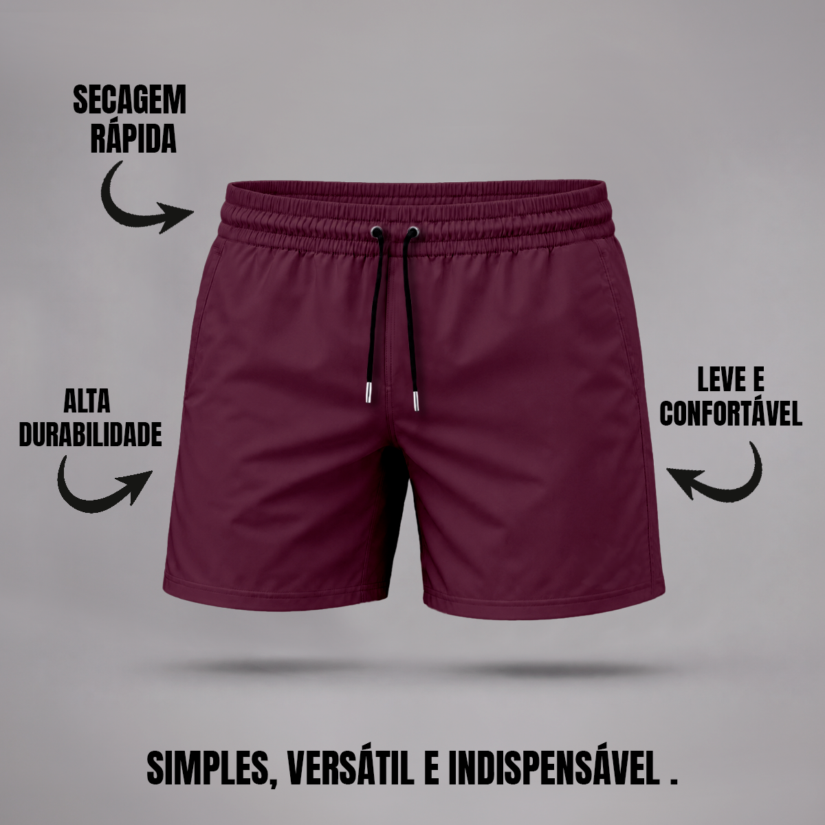 Bermuda Tactel Elastano Masculina (10 PEÇAS POR VARIAÇÃO)