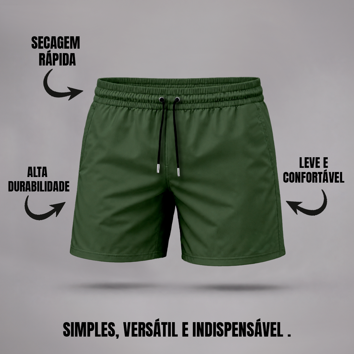 Bermuda Tactel Elastano Masculina (10 PEÇAS POR VARIAÇÃO)