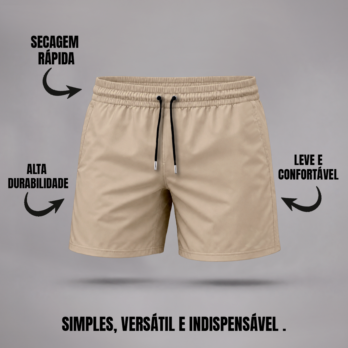 Bermuda Tactel Elastano Masculina (10 PEÇAS POR VARIAÇÃO)