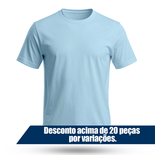 Camiseta Camisa Lisa Premium Slim Algodão Cores Variadas