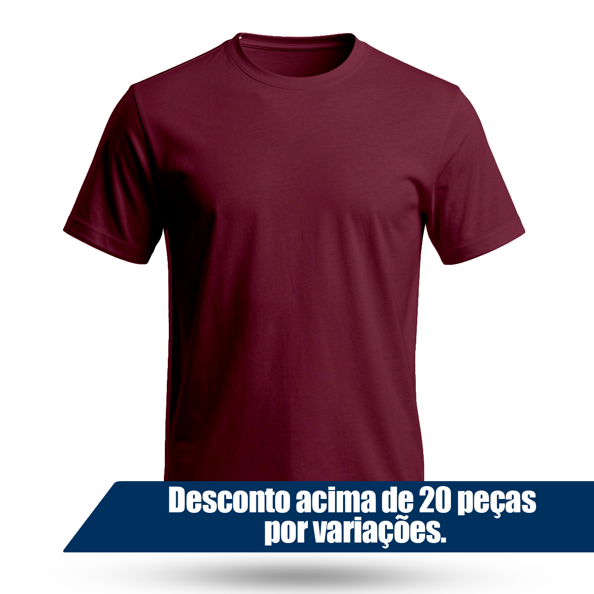 Camiseta Camisa Lisa Premium Slim Algodão Cores Variadas