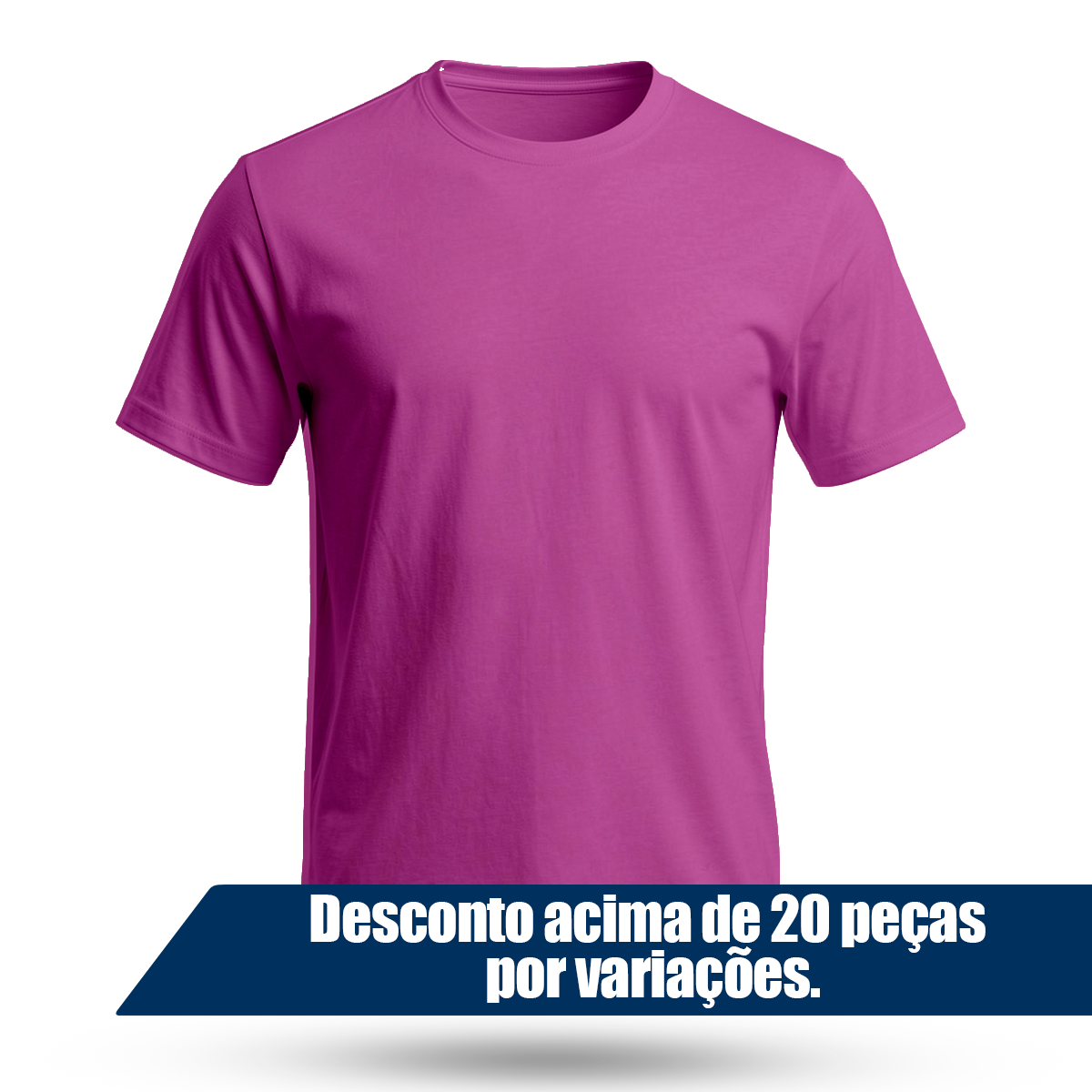Camiseta Camisa Lisa Premium Slim Algodão Cores Variadas