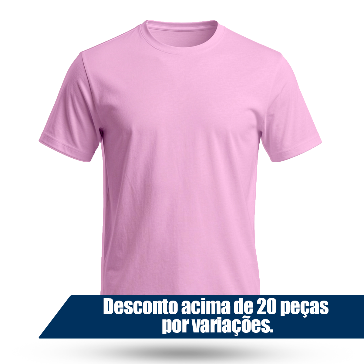 Camiseta Camisa Lisa Premium Slim Algodão Cores Variadas