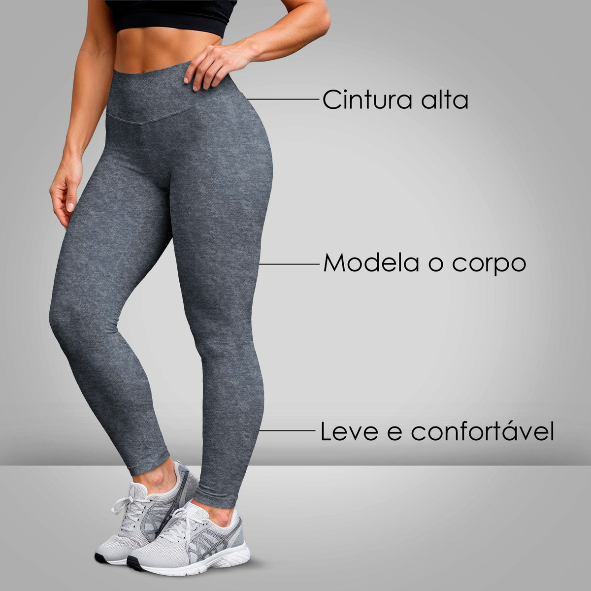 Calça Legging Liso Várias Cores Slim