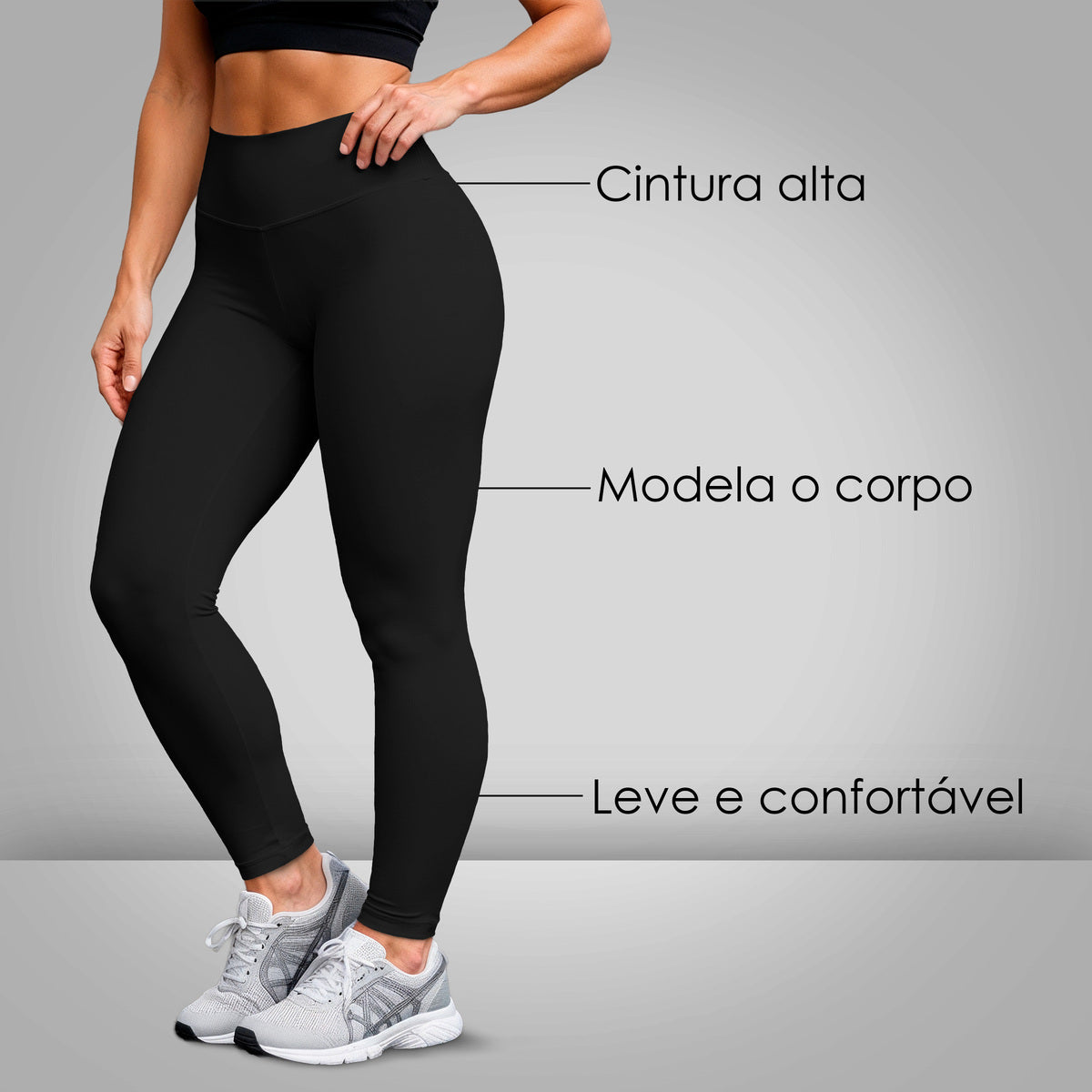 Calça Legging Liso Várias Cores Slim