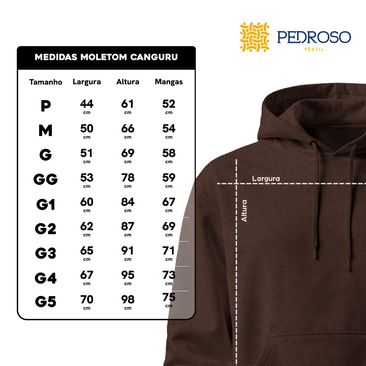 Blusa Moletom Canguru Lisa Premium Slim Algodão Mácio
