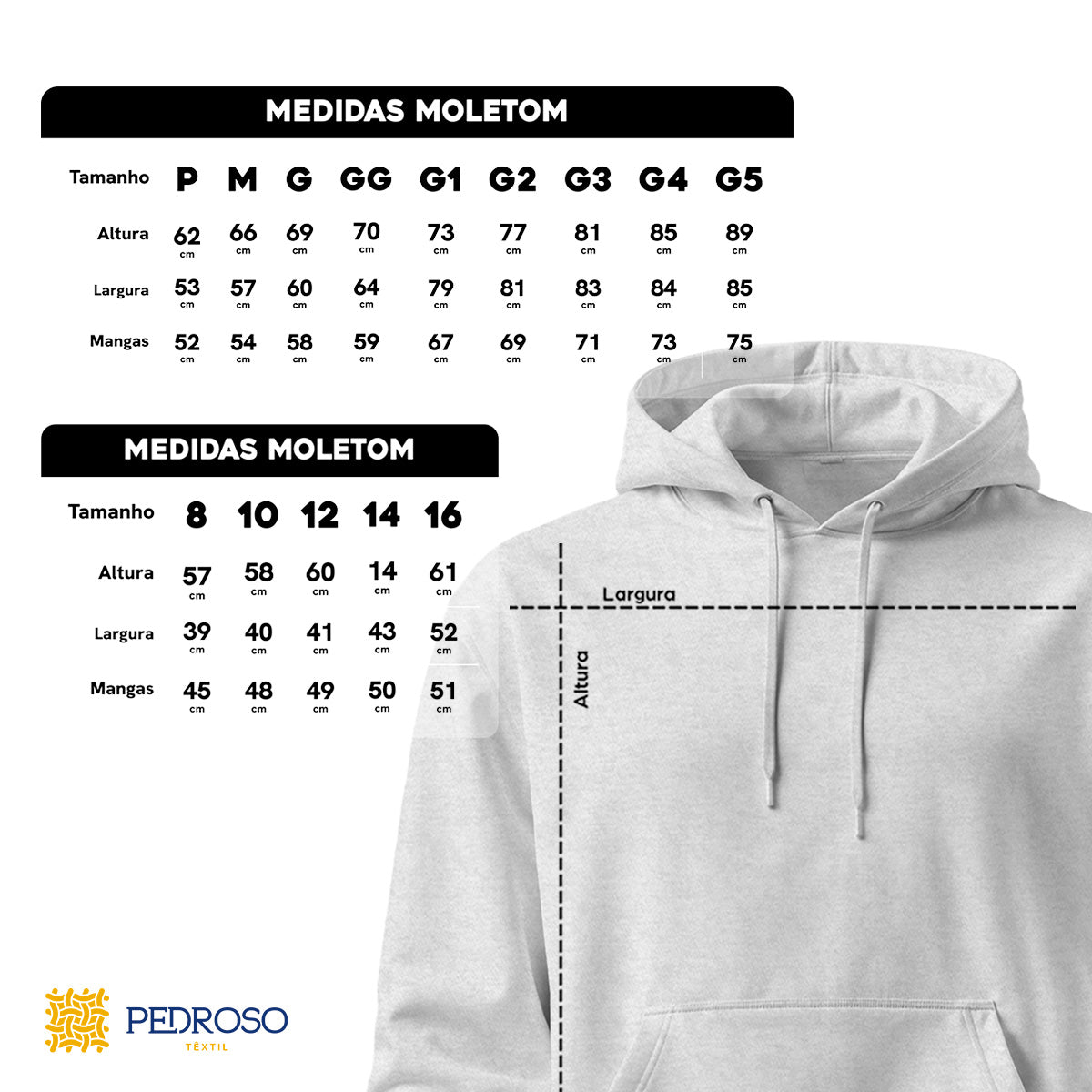 Blusa Moletom Canguru Lisa Premium Slim Algodão (10 PEÇAS POR VARIAÇÃO)