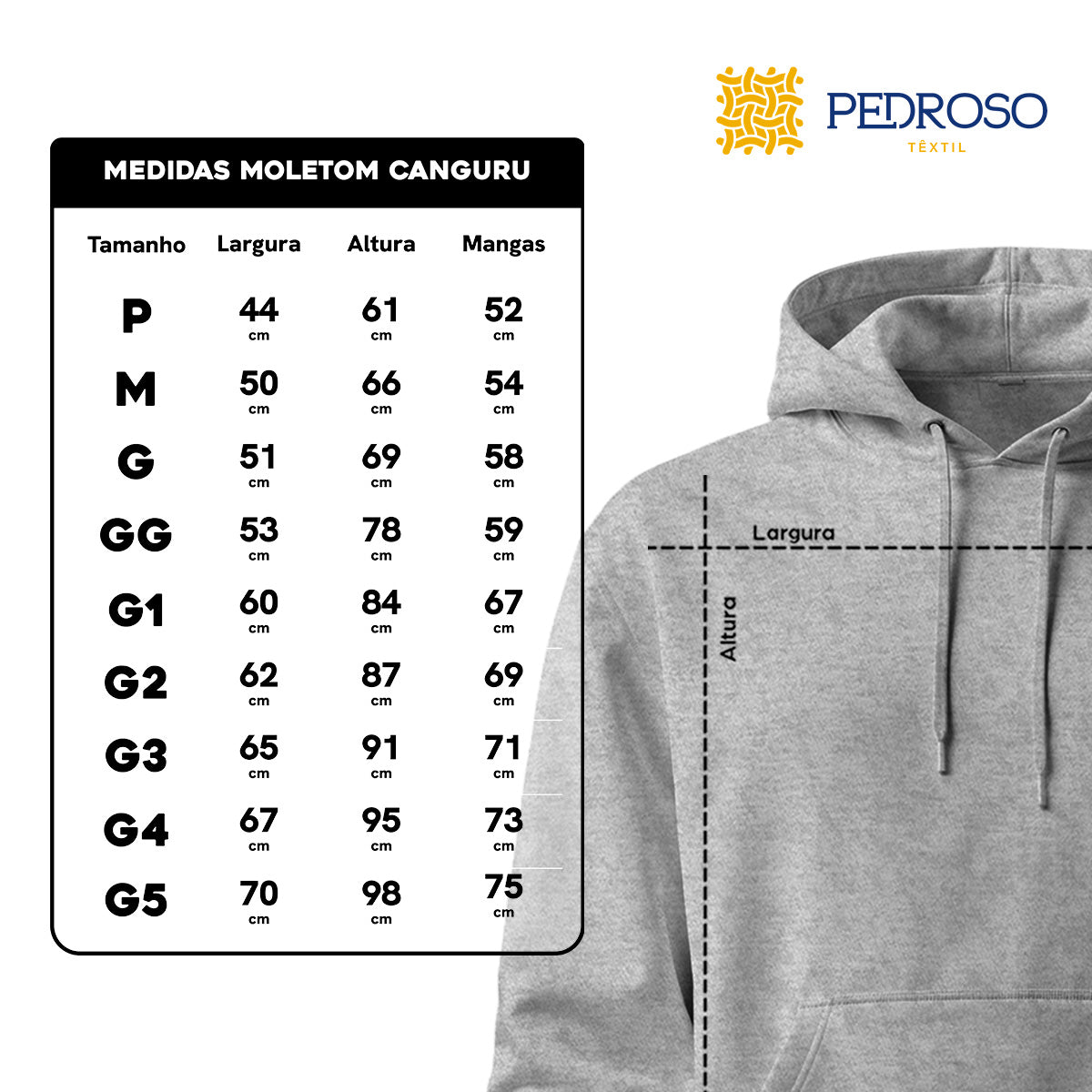 Blusa Moletom Canguru Lisa Premium Slim Algodão Mácio