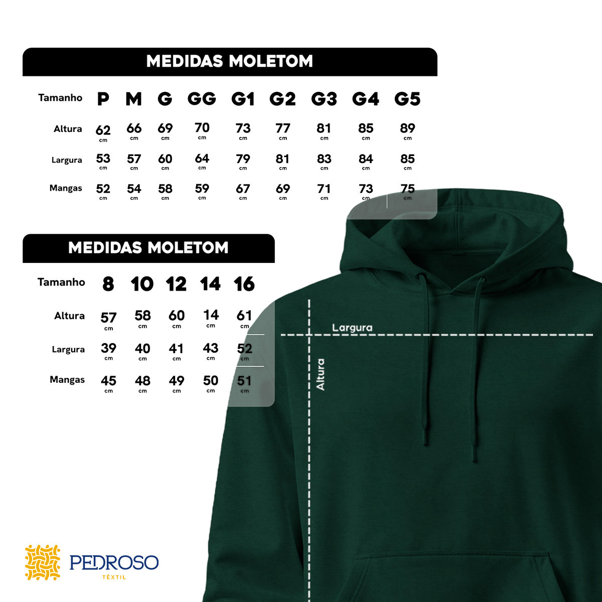 Blusa Moletom Canguru Lisa Premium Slim Algodão (10 PEÇAS POR VARIAÇÃO)