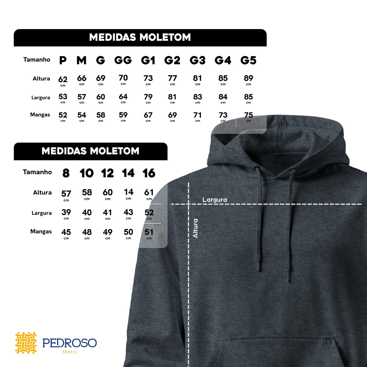 Blusa Moletom Canguru Lisa Premium Slim Algodão (10 PEÇAS POR VARIAÇÃO)