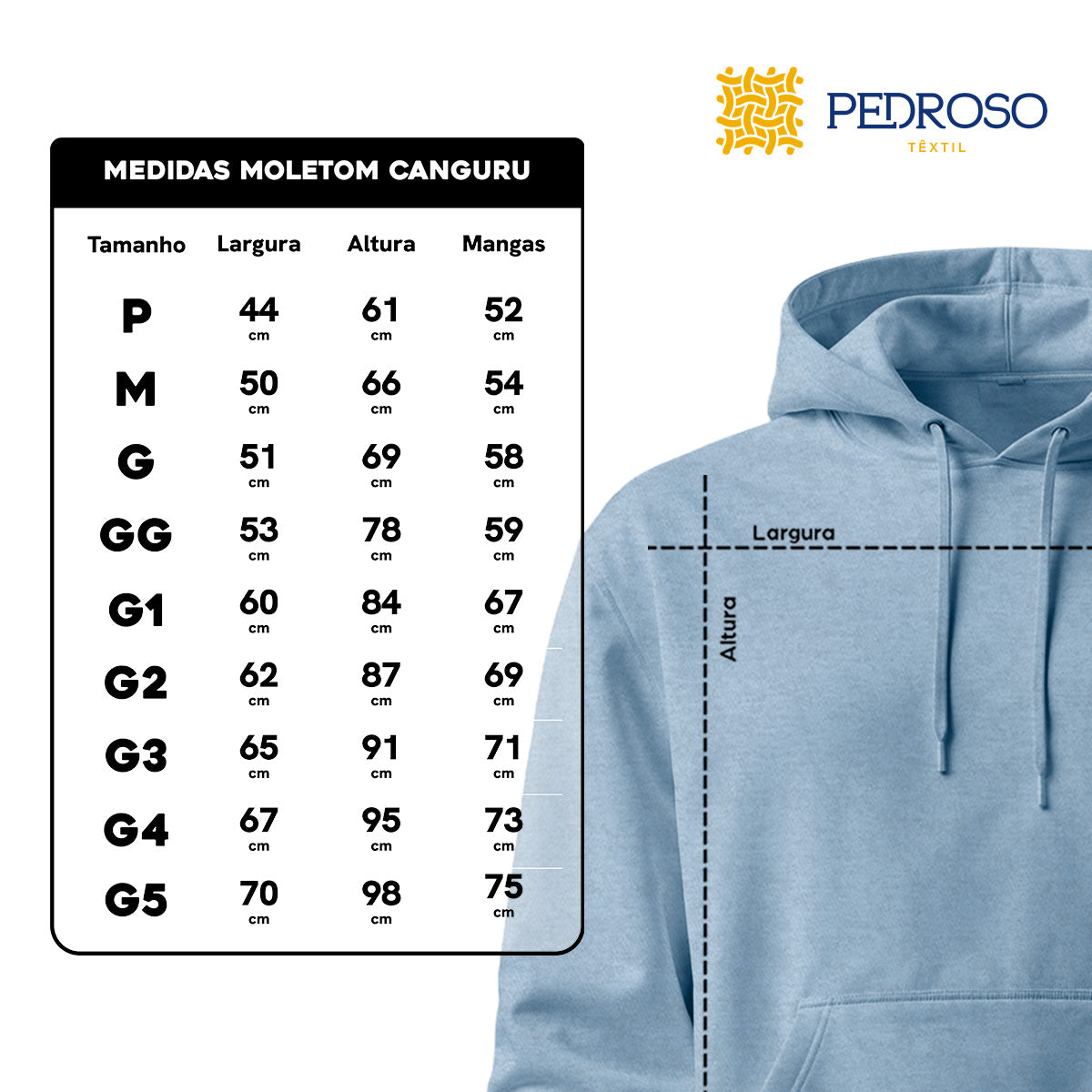 Blusa Moletom Canguru Lisa Premium Slim Algodão Mácio