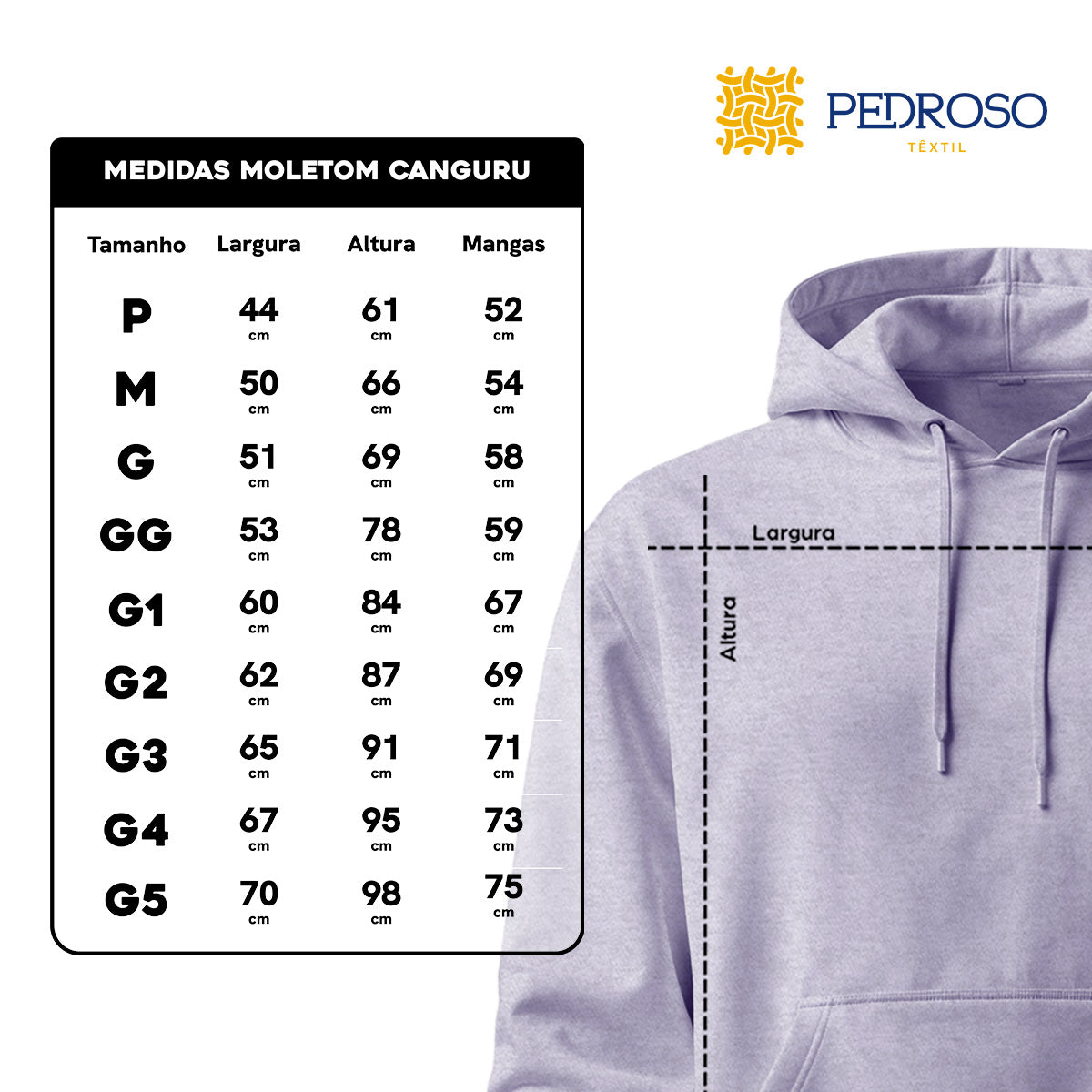 Blusa Moletom Canguru Lisa Premium Slim Algodão Mácio