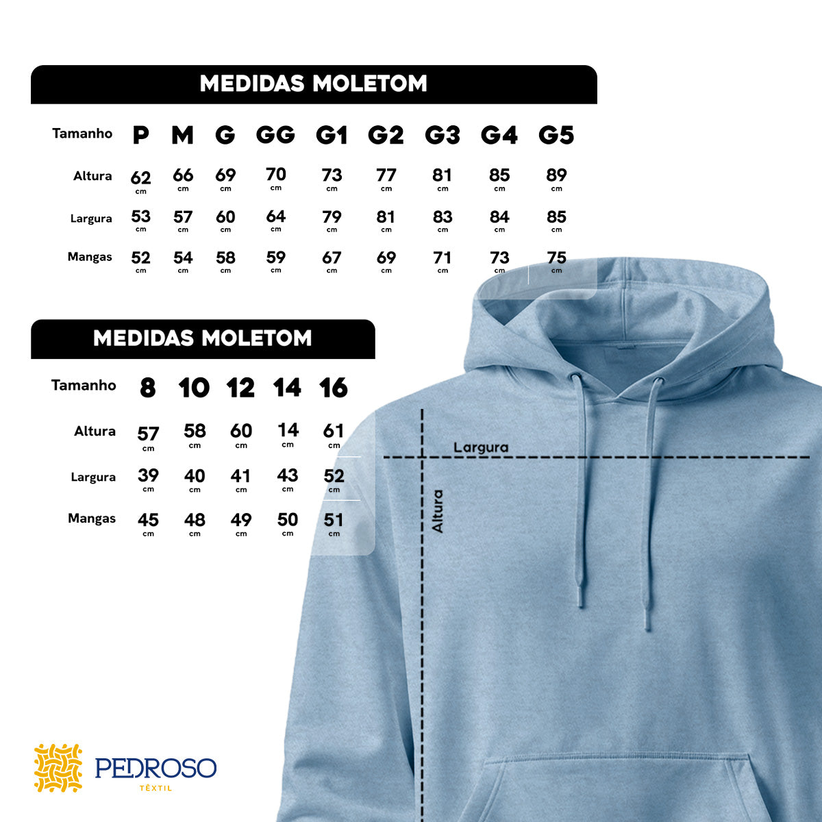 Blusa Moletom Canguru Lisa Premium Slim Algodão (10 PEÇAS POR VARIAÇÃO)