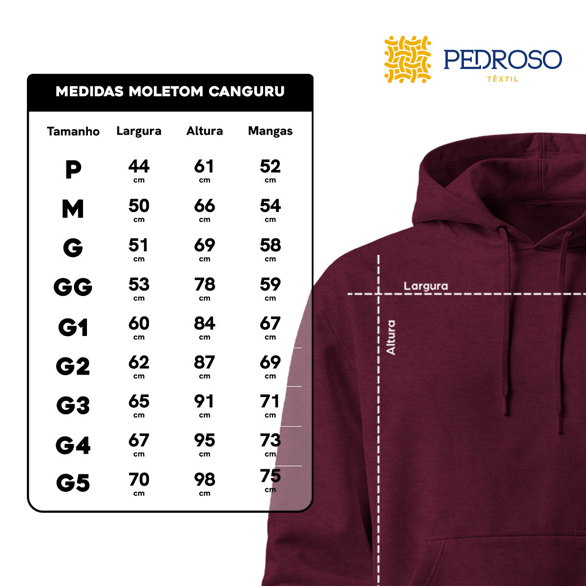 Blusa Moletom Canguru Lisa Premium Slim Algodão Mácio