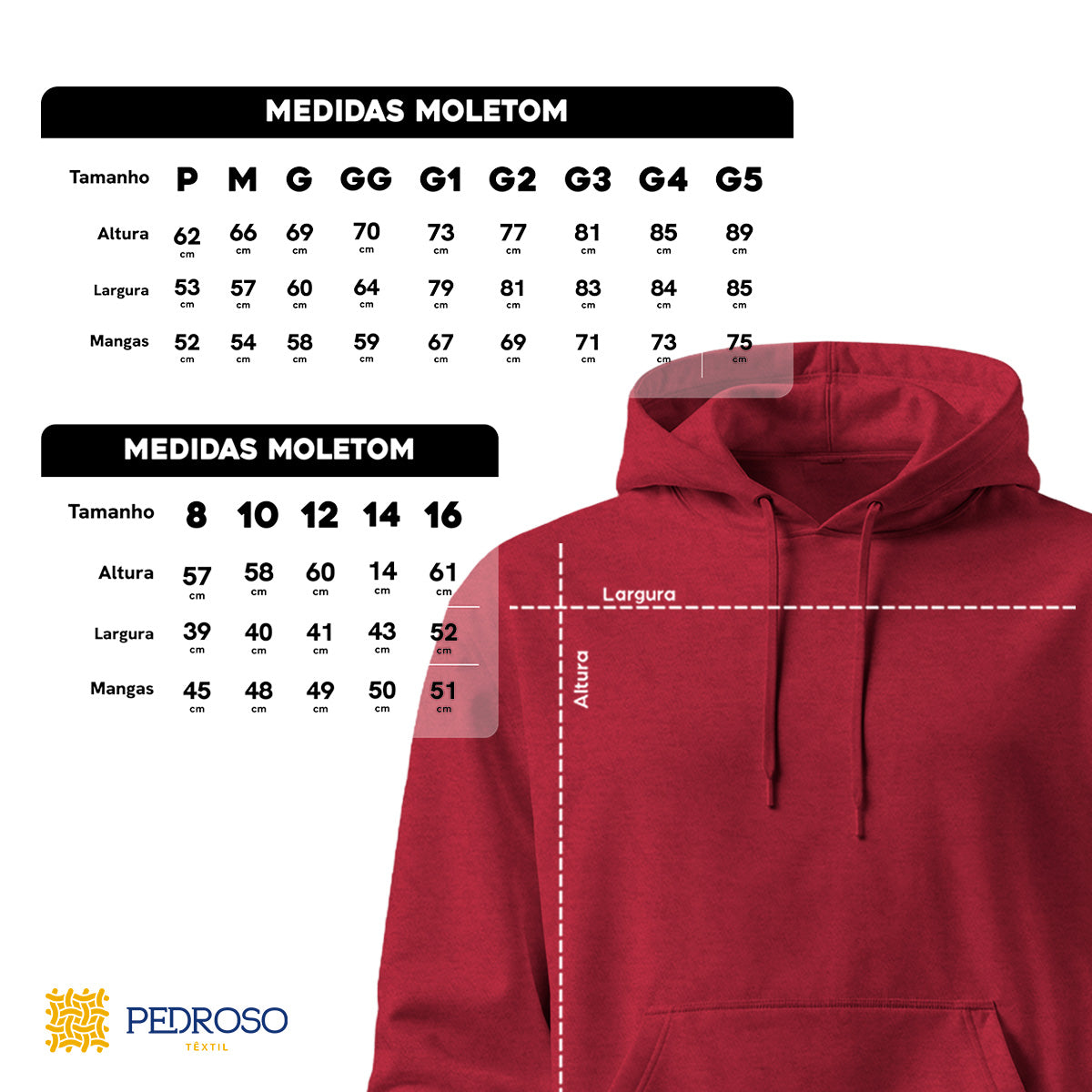Blusa Moletom Canguru Lisa Premium Slim Algodão (10 PEÇAS POR VARIAÇÃO)