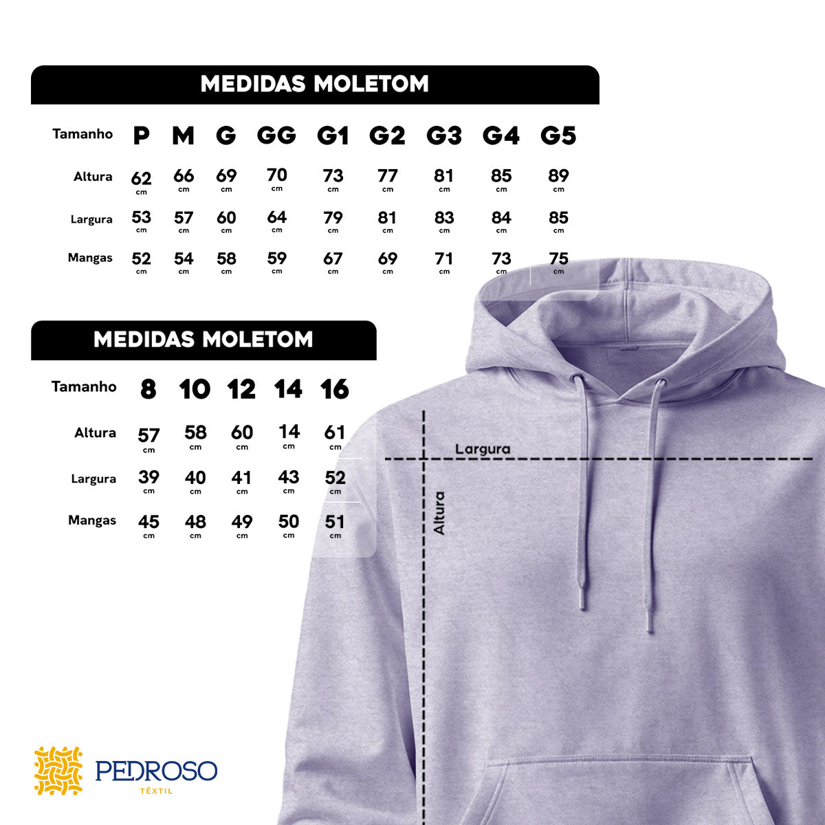 Blusa Moletom Canguru Lisa Premium Slim Algodão (10 PEÇAS POR VARIAÇÃO)
