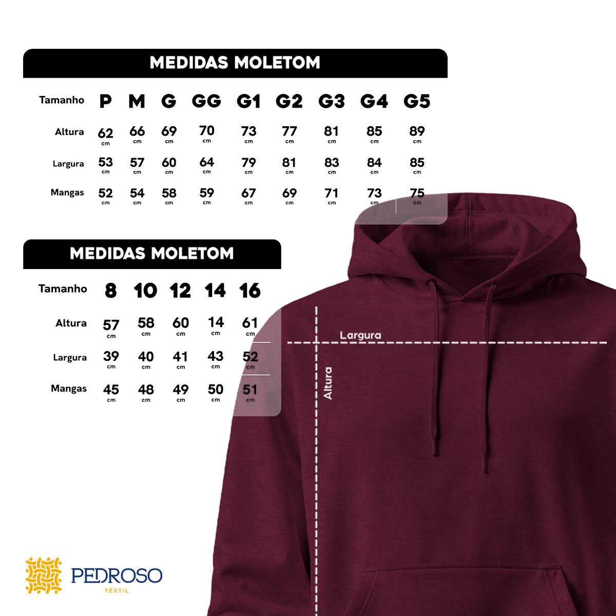 Blusa Moletom Canguru Lisa Premium Slim Algodão (10 PEÇAS POR VARIAÇÃO)