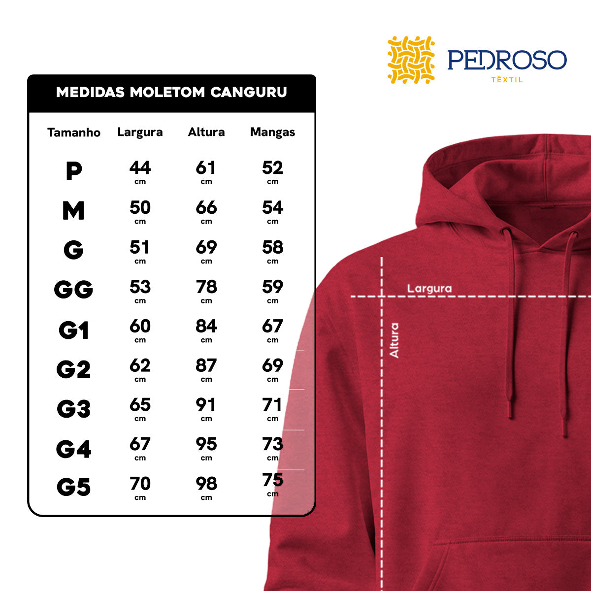 Blusa Moletom Canguru Lisa Premium Slim Algodão Mácio